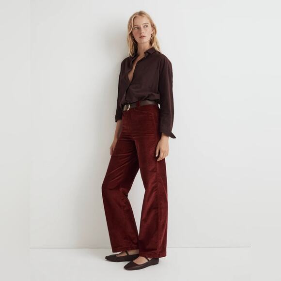 Madewell Tall Emmett 2.0 Wide-Leg Pants In Corduroy 27T - Picture 1 of 16